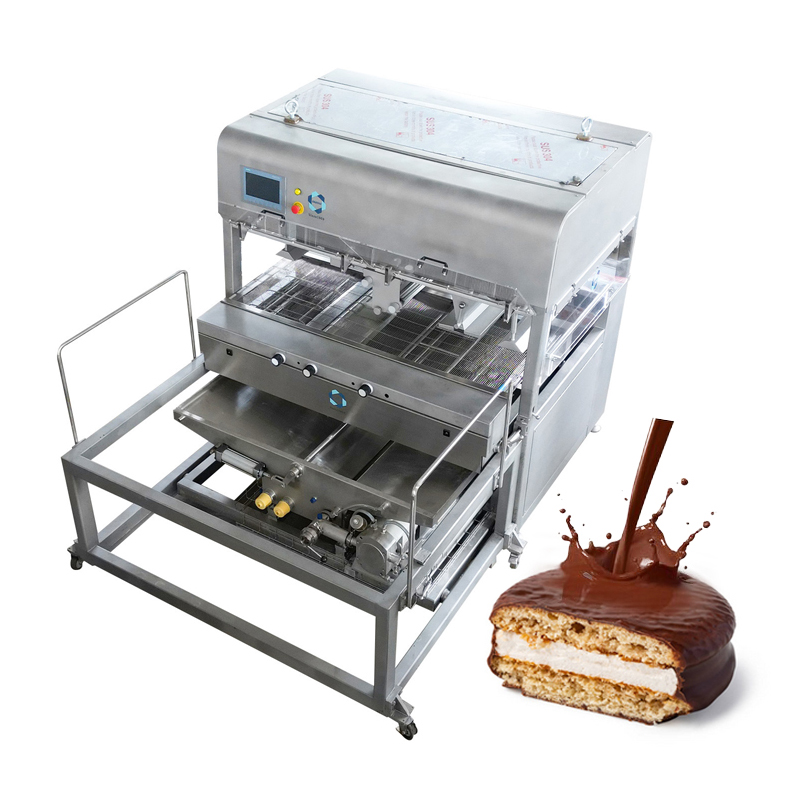 Automatic Chocolate Enrobing Machine Chocolate Enrober Chocolate Coating Machine